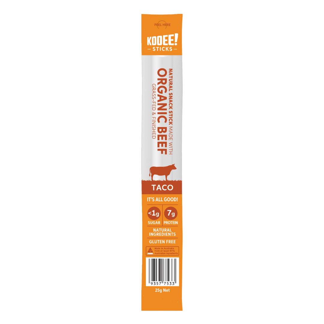 Taco | Organic Beef Sticks (20 Sticks)