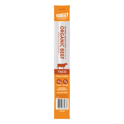 Taco | Organic Beef Sticks (20 Sticks)