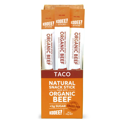 Taco | Organic Beef Sticks (20 Sticks)