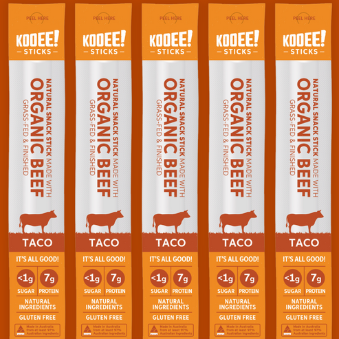 Taco | Organic Beef Sticks (20 Sticks) – KOOEE! Snacks
